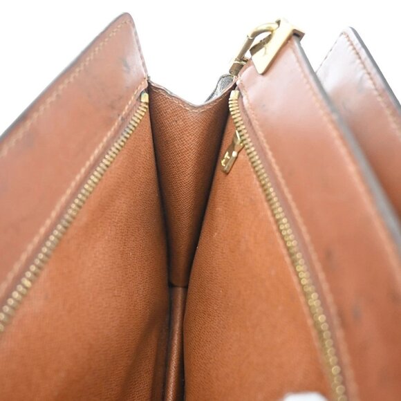 LOUIS VUITTON Enghien 2Way Shoulder Clutch Bag Monogram Leather(All pocket has p - Picture 10 of 15